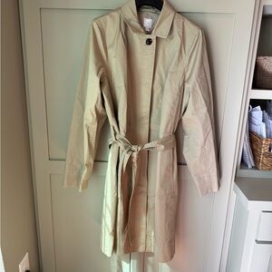 NWT J.Jill Trench Coat in Macadamia Nut (Tan) SZ L